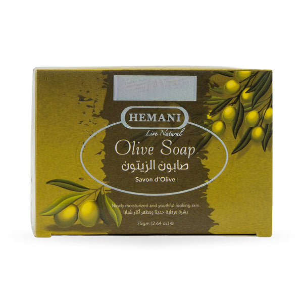Shop Hemani Olive Soap 75g for soft, moisturized skin. Gentle herbal cleansing for daily use. Order online in UAE with fast delivery.