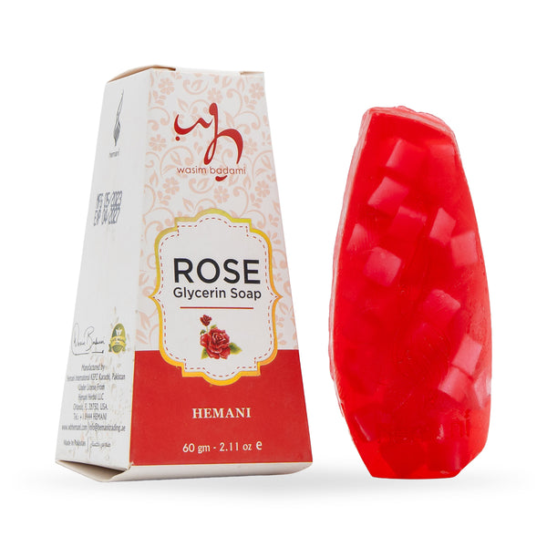 Hemani Transparent Rose Glycerin Soap deeply cleanses while leaving your skin soft, refreshed, and delicately scented — perfect for daily skincare.