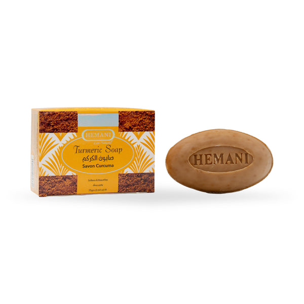 Shop Hemani Turmeric Soap 75g for clean, radiant skin. Herbal daily cleansing bar with fast UAE delivery. Order online now.