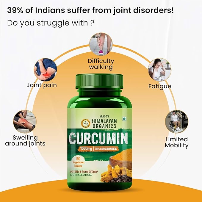 Buy Himalayan Organics Curcumin 1310mg with BioPerine 90 Veg Tablets at deensquare.com. Wellness supplement available in Dubai | UAE.