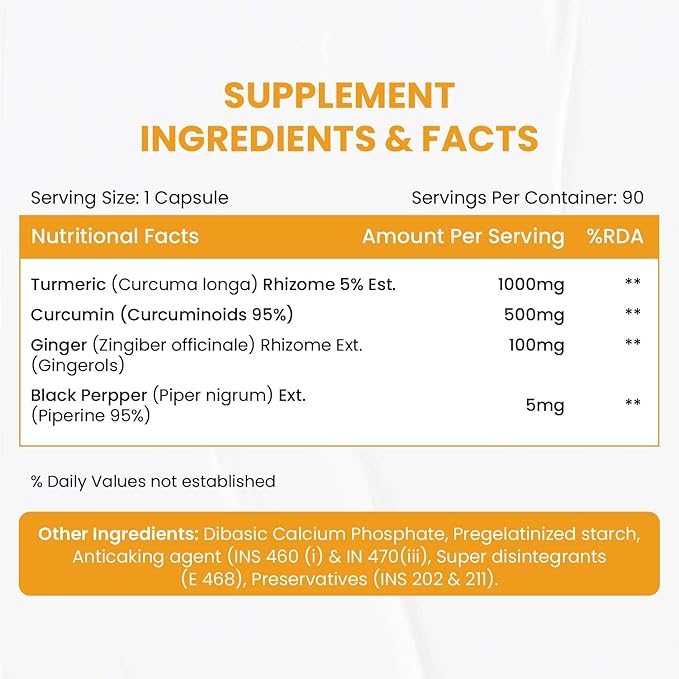 Buy Himalayan Organics Curcumin 1310mg with BioPerine 90 Veg Tablets at deensquare.com. Wellness supplement available in Dubai | UAE.
