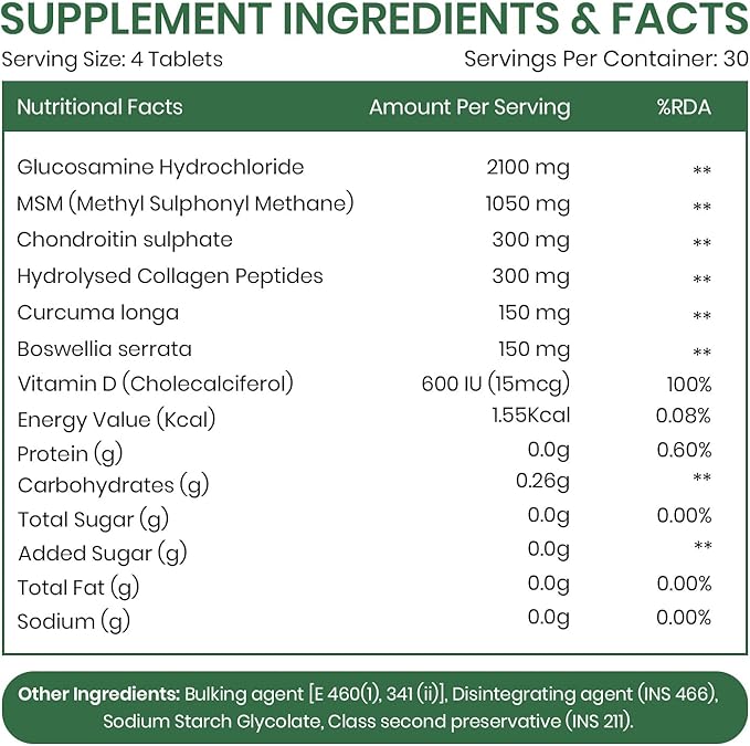 Buy Himalayan Organics Glucosamine Chondroitin 120 Veg Tablets at deensquare.com. Support joint health &amp; mobility. Dubai | UAE.
