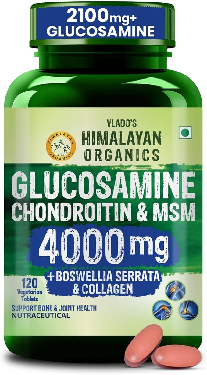 Buy Himalayan Organics Glucosamine Chondroitin 120 Veg Tablets at deensquare.com. Support joint health &amp; mobility. Dubai | UAE.