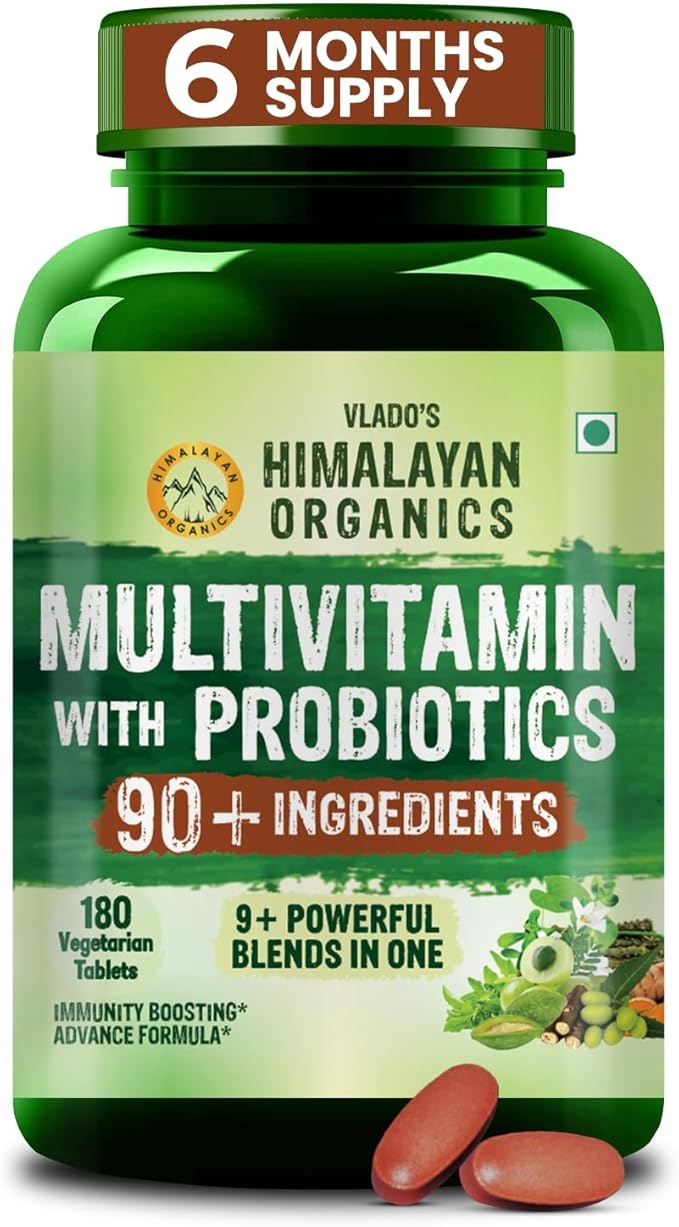 Buy Himalayan Organics Immunity Multivitamin with Probiotics 180 Tablets at deensquare.com. Daily wellness support in Dubai | UAE.
