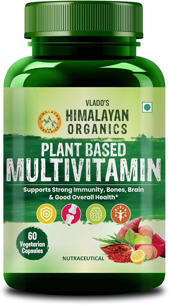 Buy Himalayan Organics Plant Based Multivitamin 60 Veg Capsules at deensquare.com. Daily nutrition for energy &amp; immunity. Dubai | UAE.