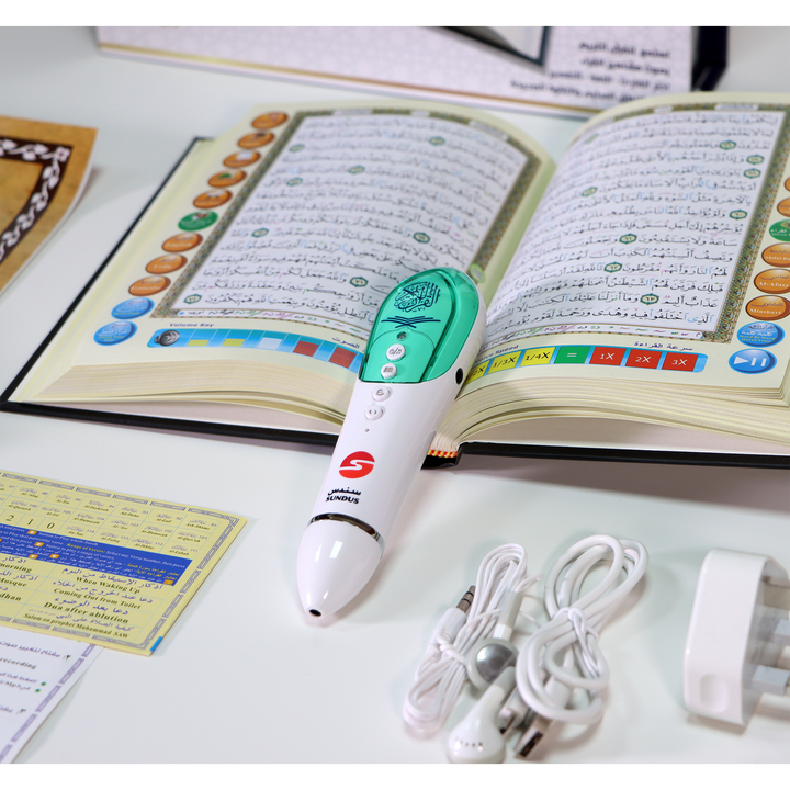 Buy Holy Quran with reading pen 16GB at deensquare.com. Smart Quran learning device with fast shipping in Dubai | UAE.