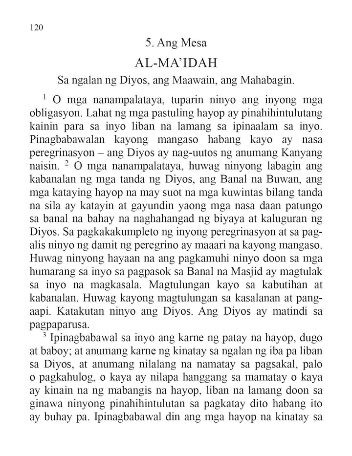 The Quran (Filipino) ANG MALUWALHATING QURAN (TAGALOG) TR. M. ARCEO