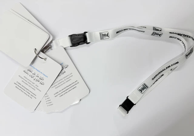 Umrah Dua Cards with QR code and Lanyard (according to Quran and sunnah)