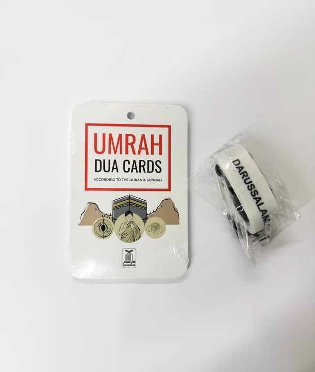 Umrah Dua Cards with QR code and Lanyard (according to Quran and sunnah)