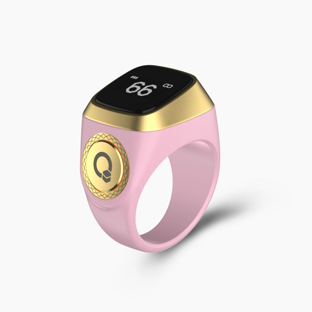 Buy Iqibla Zikr Ring Pink Smart Tasbih Ring at deensquare.com. Track your Zikr easily with this smart Islamic accessory in Dubai | UAE.
