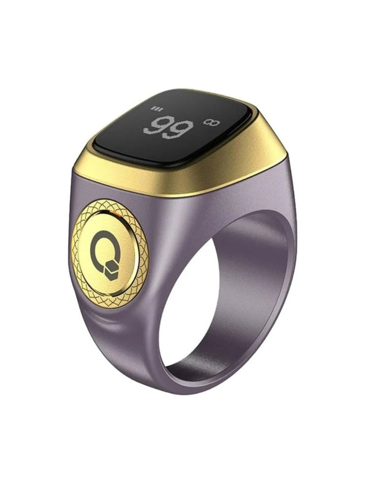 Buy Iqibla Zikr Ring Violet Smart Tasbih Ring at deensquare.com. Track your daily Dhikr with this smart Islamic wearable in Dubai | UAE.