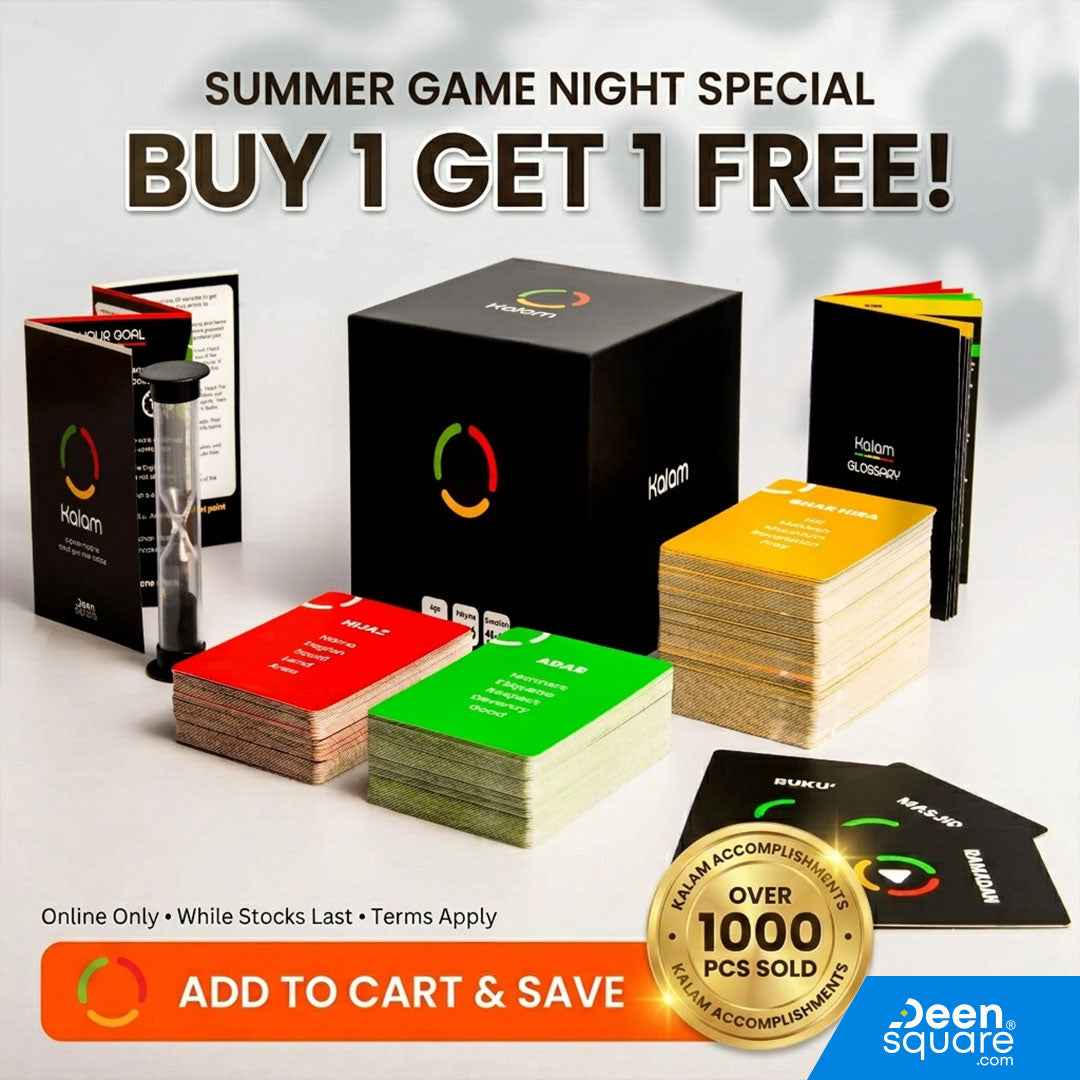 Buy Kalam Word Game at deensquare.com Dubai | UAE. Fun Islamic vocabulary game for families & friends. Special Buy 1 Get 1 Free offer available.