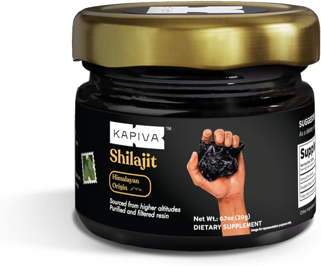 Kapiva Original Himalayan Shilajit/Shilajeet Resin 20g bottle