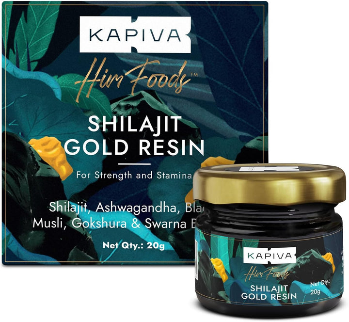 Buy Kapiva Shilajit Gold Resin - 20g. Pure himalayan shilajit, ayurvedic bhasma. Made from 24 karat gold. Fast delivery across Dubai, UAE &amp; worldwide.