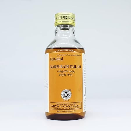 كاربورادي تيلام 200 مل | منتجات الايورفيدا| Buy Karpuradi Tailam 200 ml by Kottakkal Ayurveda at deensquare.com. Traditional Ayurvedic herbal formulation available in Dubai | UAE.