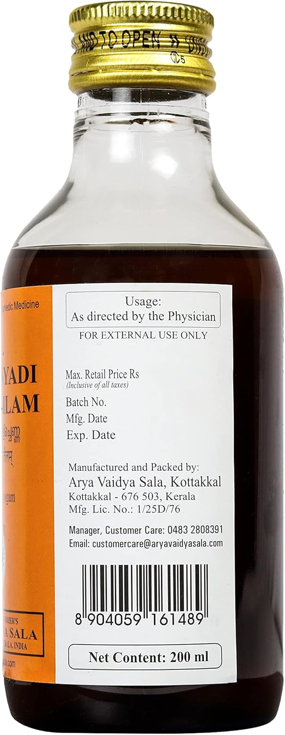 Buy Kayyanyadi Kera Tailam Oil 200 ml by Kottakkal Ayurveda at deensquare.com. Traditional Ayurvedic hair oil available in Dubai | UAE.