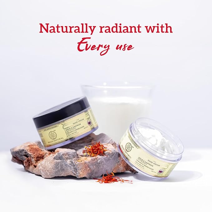 Shop Khadi Milk &amp; Saffron Hand Cream in UAE. Nourishes, softens, and hydrates hands naturally. Fast delivery &amp; worldwide shipping. Order online now.