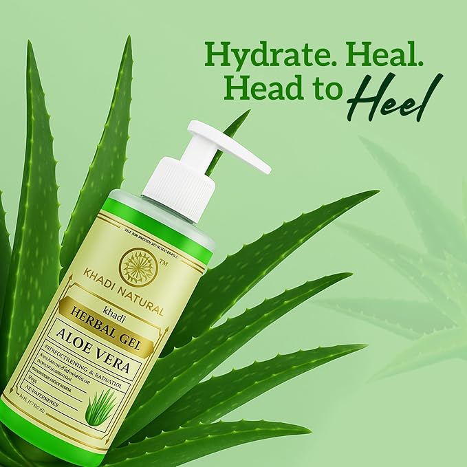 Hydrate and refresh your skin with Khadi Natural Aloe Vera Gel 500ml. Lightweight, non-sticky formula. Shop now. Order online in UAE.