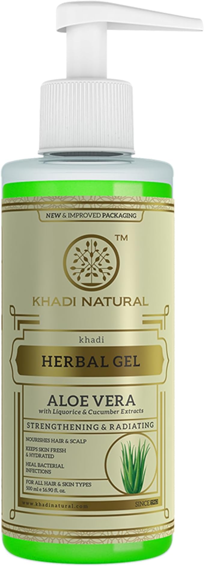 Hydrate and refresh your skin with Khadi Natural Aloe Vera Gel 500ml. Lightweight, non-sticky formula. Shop now. Order online in UAE.