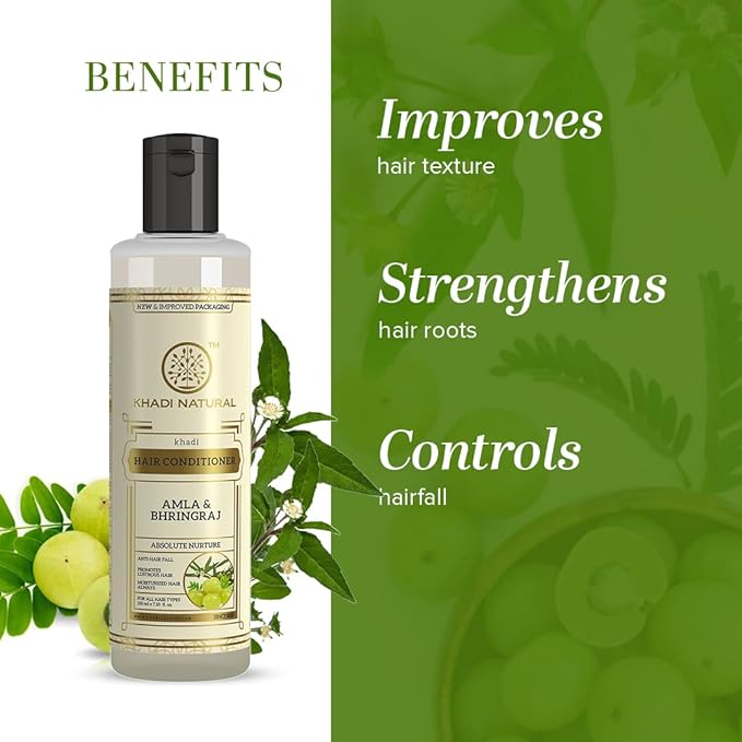 Shop Khadi Natural conditioner in UAE. Silicone-free herbal care for smooth hair. Fast Dubai delivery. Order online now.