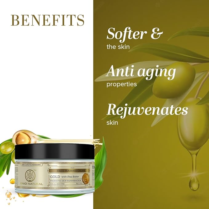 Shop Khadi Natural Herbal Facial Massage Butter 50g for deep nourishment and smooth skin. Perfect for spa-like skincare. Order online in UAE today.