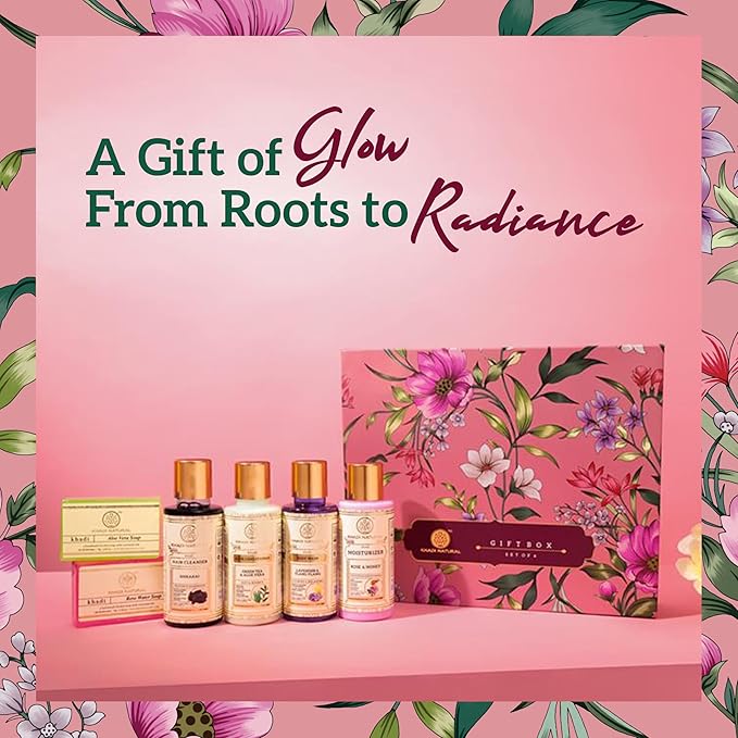 Shop Khadi Natural 6-piece gift set for skin &amp; hair care. Order online in UAE with fast delivery and worldwide shipping available.