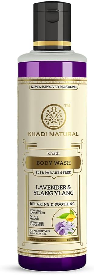 Shop Khadi Natural Lavender &amp; Ylang Ylang Body Wash 210ml. Nourishing herbal shower gel with floral fragrance. Order online in UAE. Shop now.
