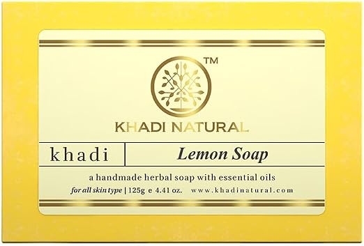 Shop Khadi Natural Lemon Herbal Soap 125g. Refreshing daily cleansing with lemon extracts. Order online in UAE with fast delivery.