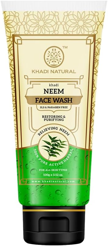Cleanse and refresh your skin with Khadi Natural Neem Face Wash 100ml. SLS &amp; paraben free herbal cleanser. Shop now. Order online in UAE.