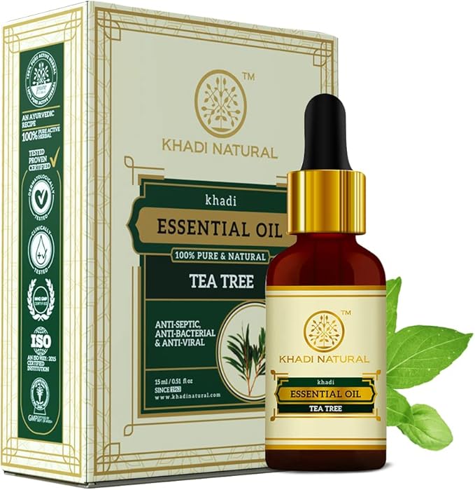 Buy Khadi Natural Tea Tree Essential Oil in UAE. Supports clear skin &amp; scalp care naturally. Shop now for fast UAE delivery &amp; worldwide shipping.