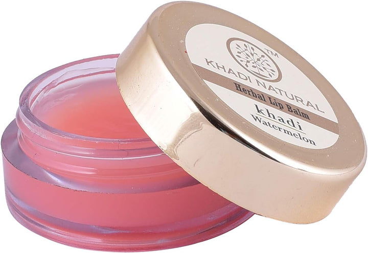 Moisturize dry lips with Khadi Natural Watermelon Lip Balm. Beeswax &amp; shea butter formula for soft lips. Shop now. Order online in UAE.