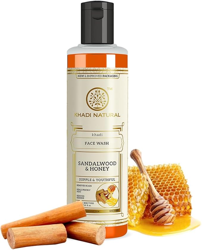 Shop Khadi Sandalwood & Honey Face Wash in UAE. Paraben‑free, gentle cleansing for radiant skin. Fast delivery Dubai & worldwide shipping. Order now!
