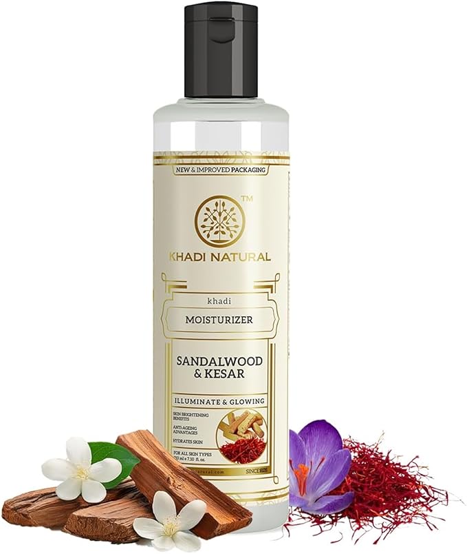 Buy Khadi Sandalwood &amp; Kesar Moisturizer in UAE. Hydrating herbal cream for soft glowing skin. Shop now with fast UAE &amp; worldwide delivery.