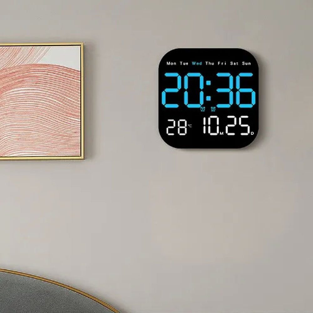 Buy LED Digital Wall/Table Clock Model 6650 at deensquare.com Dubai | UAE. Dual-purpose clock with alarm, date, temperature &amp; remote control.
