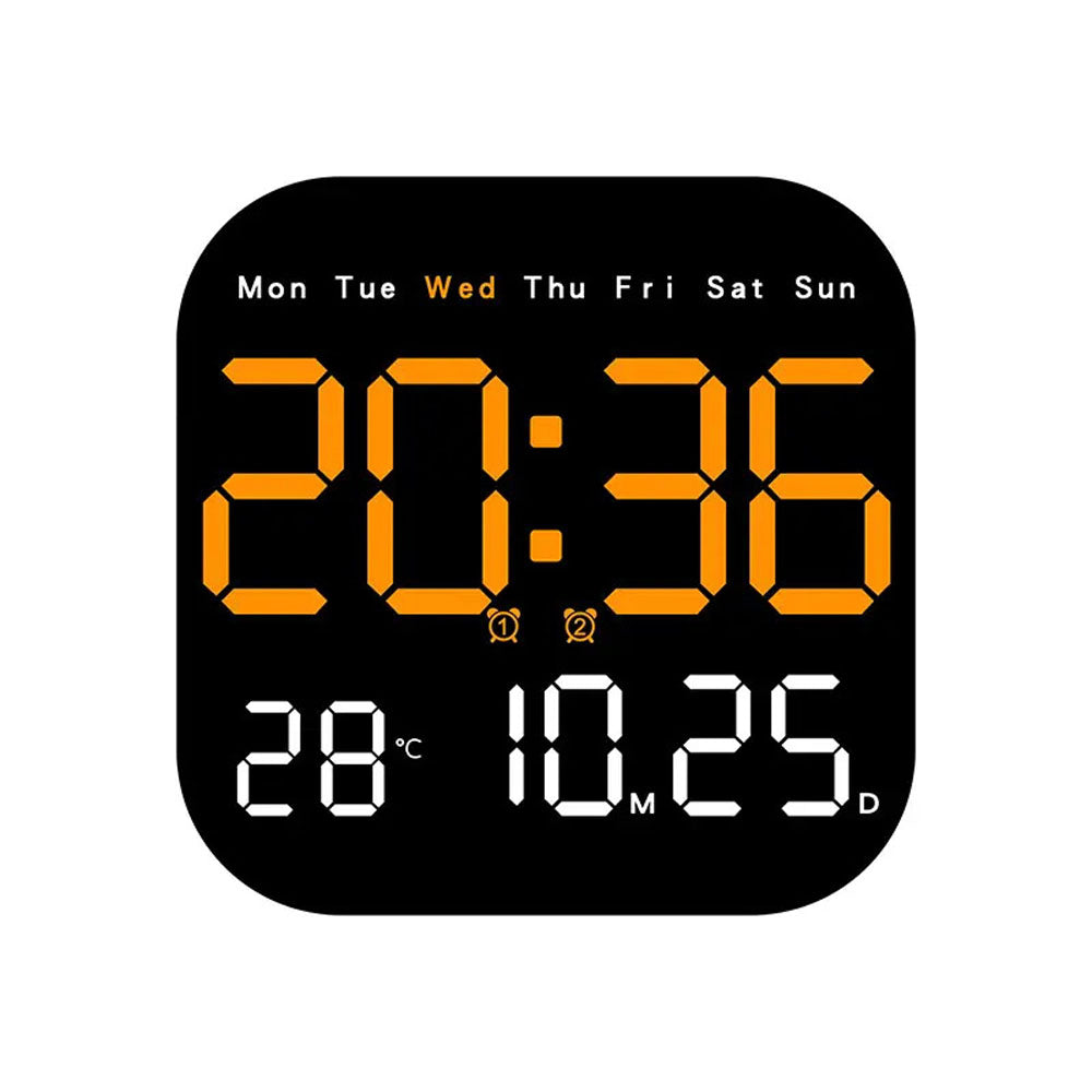 Buy LED Digital Wall/Table Clock Model 6650 at deensquare.com Dubai | UAE. Dual-purpose clock with alarm, date, temperature &amp; remote control.