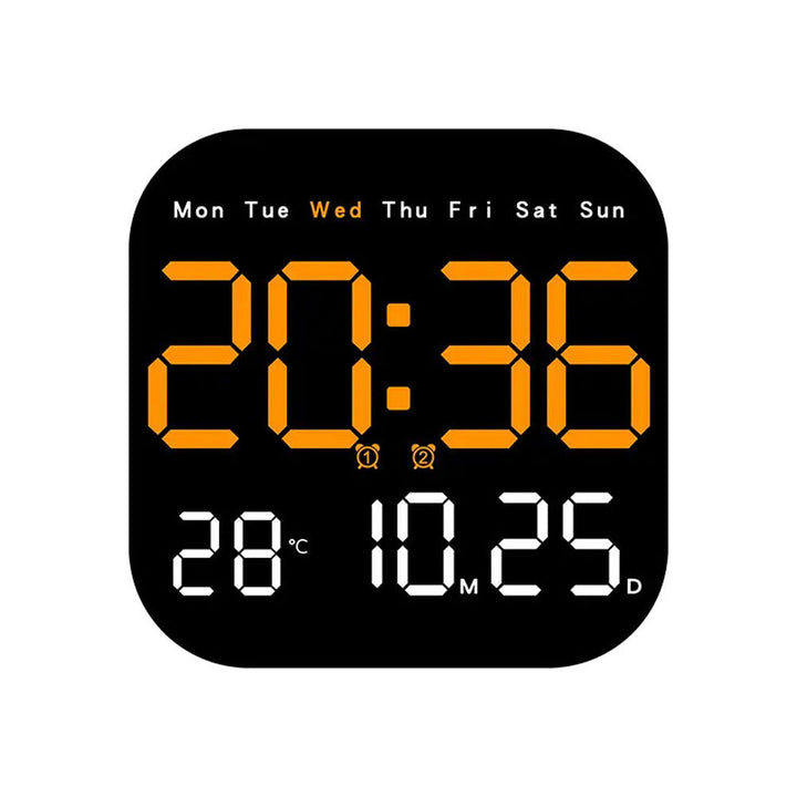 Buy LED Digital Wall/Table Clock Model 6650 at deensquare.com Dubai | UAE. Dual-purpose clock with alarm, date, temperature &amp; remote control.