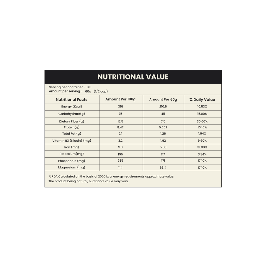 Nutriorg Organic Little Millet 500g
