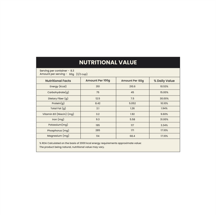 Nutriorg Organic Little Millet 500g