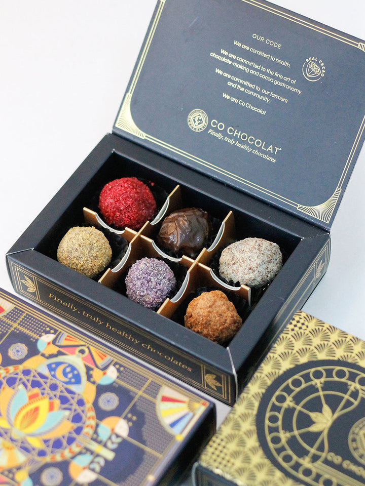 Mini Art Deco Box – Luxury Dates &amp; Chocolate Gift Box UAE | Co Chocolat