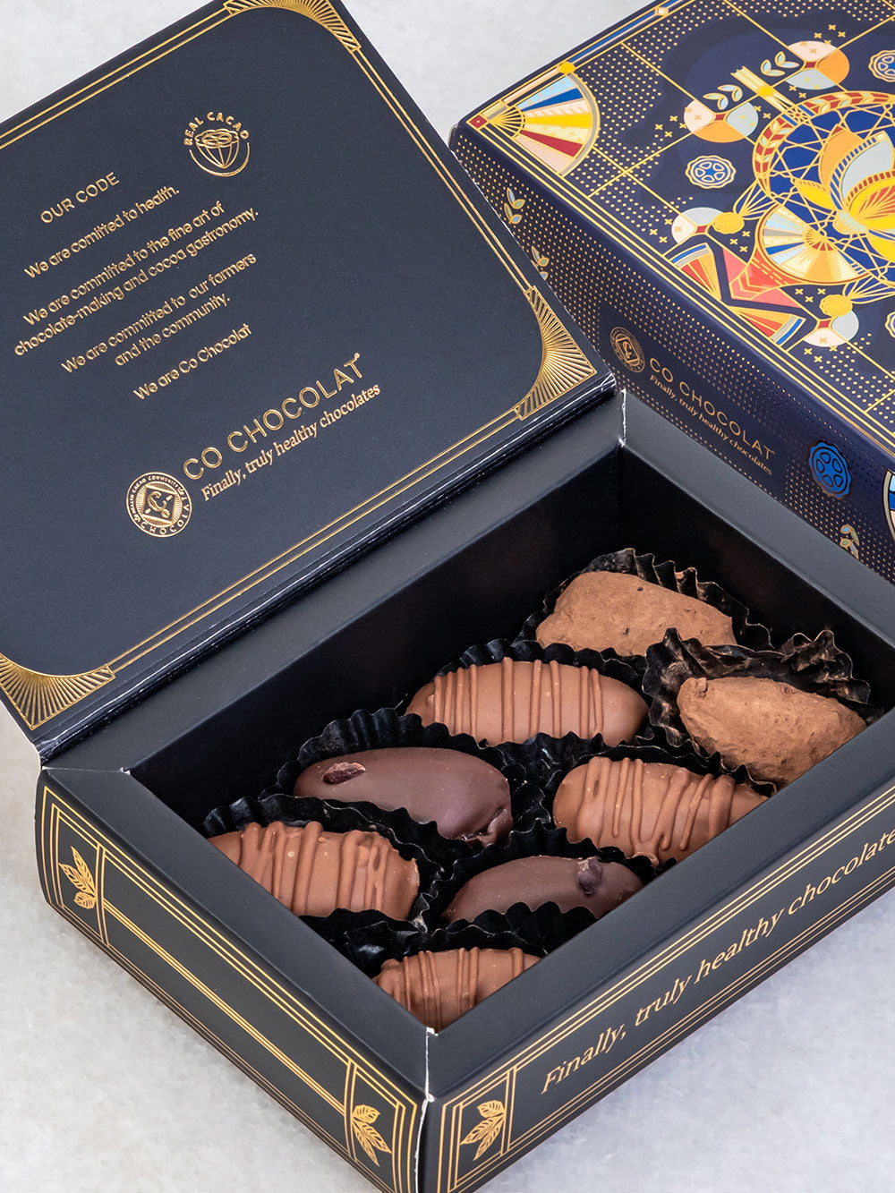 Mini Art Deco Box – Luxury Dates &amp; Chocolate Gift Box UAE | Co Chocolat