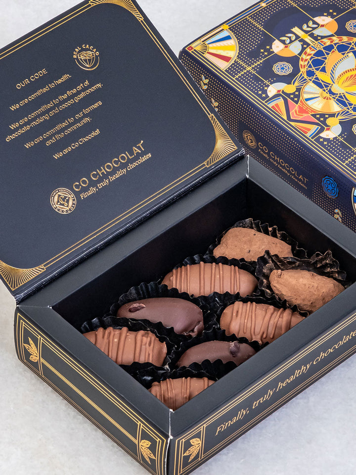 Mini Art Deco Box – Luxury Dates &amp; Chocolate Gift Box UAE | Co Chocolat