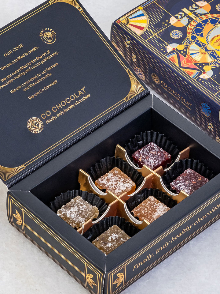Mini Art Deco Box – Luxury Dates &amp; Chocolate Gift Box UAE | Co Chocolat