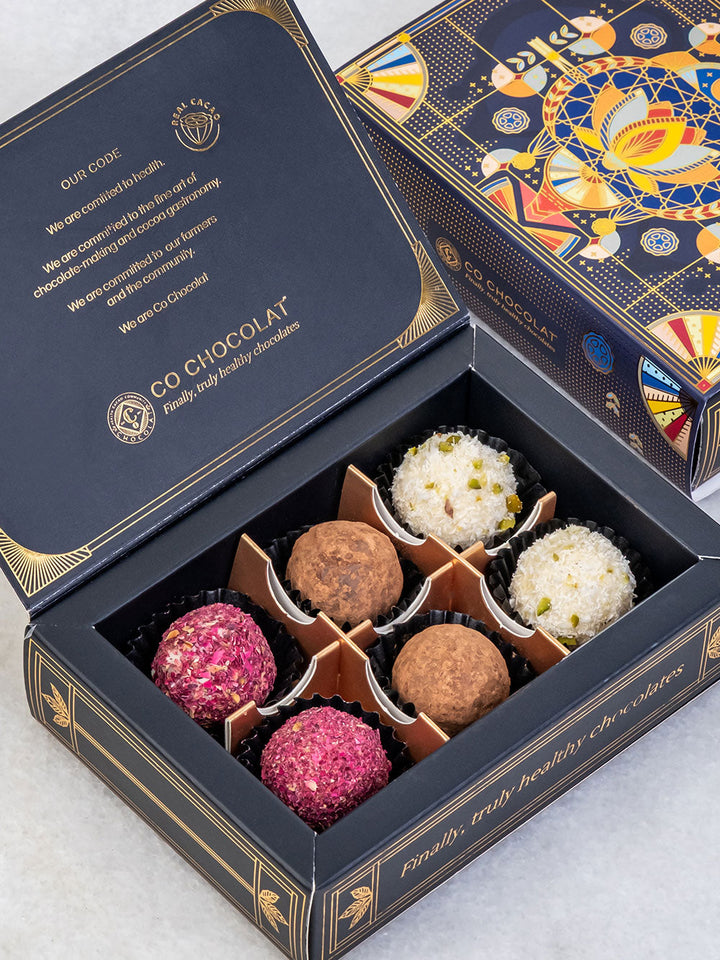Mini Art Deco Box – Luxury Dates &amp; Chocolate Gift Box UAE | Co Chocolat