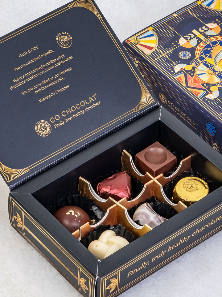 Mini Art Deco Box – Luxury Dates &amp; Chocolate Gift Box UAE | Co Chocolat