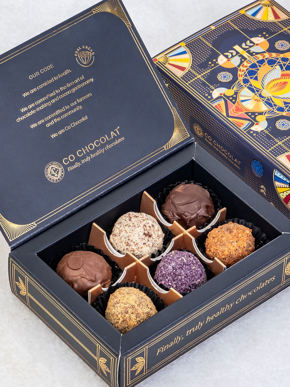 Mini Art Deco Box – Luxury Dates &amp; Chocolate Gift Box UAE | Co Chocolat