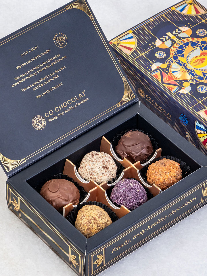 Mini Art Deco Box – Luxury Dates &amp; Chocolate Gift Box UAE | Co Chocolat