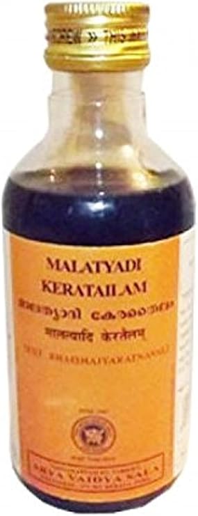 Buy Malathyadi Kera Oil 200 ml by Kottakkal Arya Vaidya Sala at deensquare.com. Traditional Ayurvedic hair oil available in Dubai | UAE.