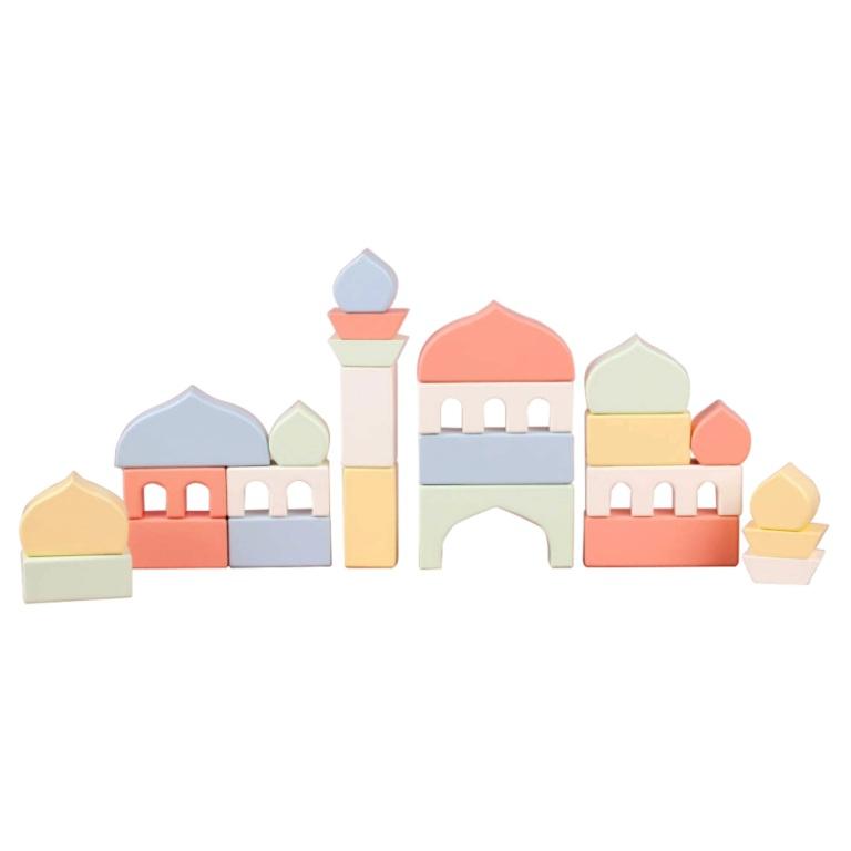 Masjid Blocks | Islamic Montessori Wooden Stacking Toy & Building Set, Mosque Construction montessori toy