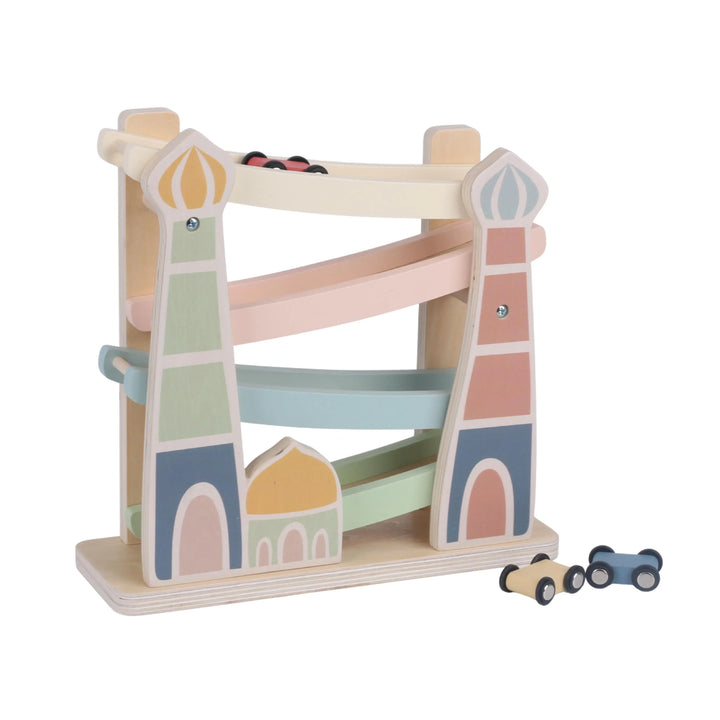 Masjid Highway | Islamic Wooden Track Car Ramp Racer with 4 Mini Cars montessori toys