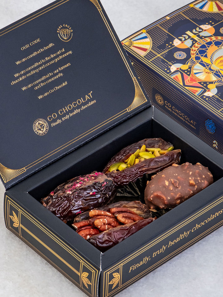 Mini Art Deco Box – Luxury Dates &amp; Chocolate Gift Box UAE | Co Chocolat